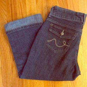 Riders by Lee- Cuffed Cropped Denim Jeans 6M